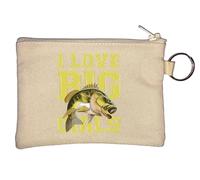 Porte-clés I Love Big Girls avec motif poisson Beige