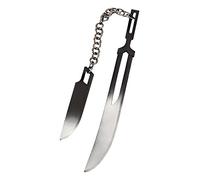 Porte-clés Ichigo Bankai en forme d'épée - Breloque Zangetsu et Tensa Zangetsu - Cadeau animé pour enfants, adolescents, femmes, hommes, fans des deux lames de Zangetsu, taille unique