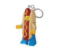 Porte-clés iconique lumineux LEGO Iconic - Hot Dog Man - Figurine de 76 mm de hauteur (KE119H) - 2 piles CR2025 incluses