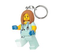 Porte-clés iconique lumineux LEGO - Nurse Infirmière - Figurine de 76 mm de hauteur (KE156H) - 2 piles CR2025 incluses