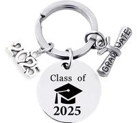 Porte-clés INF avec classe 2025 - Cadeau de fin d'études en acier inoxydable
