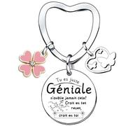 Porte-Clés Inspirant Femme, Cadeau Courage, Motivation Encouragement, Porte Clef Persévérance Original, Cadeau Anniversaire Noël pour Amie, Meilleure Amie, Sœur, Fille, Objet Porteur de Sens (3)