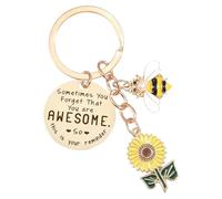 Porte-clés inspirant tournesol en papier pour femme avec porte-clés tournesol pour femme et homme avec porte-clés, Gd1., taille unique