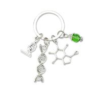 Porte-clés Instruments Biochimiques Microscopes Flacons, Femme Voiture Maison, Idée Cadeau Anniversaire Femme, Cadeau Couple Amoureux, Porte Clef Rigolo et Unique (C)
