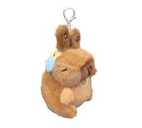 Porte-clés interactif capybara pour femmes et hommes avec oreilles mobiles, pendentif capybara en peluche pour clés de voiture, cadeau pour garçons, filles, maris