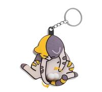 Porte-clés interactif Chat malicieux, porte-clés 3D rotatif avec boules de chat, bijou de sac, pendentif amusant et mobile, cadeau amusant pour les amoureux des chatons, chat qui se tortille