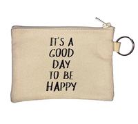 Porte-clés It's Good Day to Be Happy Beige