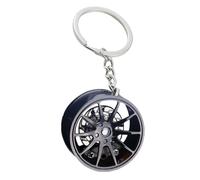 Porte-clés jantes | Remorque à roues | Porte-clés en métal modèle de pièce automobile pour clés de voiture | Jante miniature en aluminium en de zinc pour sacs à dos et sacs | Cadeau pour les f