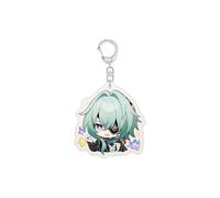 Porte-clés Jeu d'animation pour Honkai Star Rail Anaxa, Pendentif Acrylique Porte-clés Pendentif Décoratif pour Les Fans De Jeu.,7