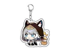 Porte-clés Jeu d'animation pour Honkai Star Rail Cipher, Pendentif Acrylique Porte-clés Pendentif Décoratif pour Les Fans De Jeu.,E