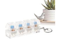 Porte-clés Jouet Fidget Clavier, clicker à 4 Boutons avec Son satisfaisant, Jouet sensoriel Anti-Stress et d'anxiété pour Adultes, Cadeau de décompression apaisant pour Bureau Portable