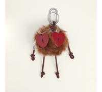 Porte-clés Juanita en fourrure brune UN