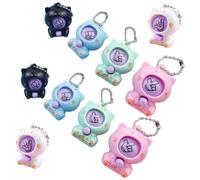 Porte-clés Kawaii lot de 10 porte-clés - mignons motif « Devinez la boxe » pierre papier ciseaux jouet breloque pour sac pendentif bonbon bijoux pour de voiture sacs à main fourre-tout