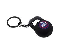 Porte-clés Kettlebell - Porte-clés d'entraînement physique, pendentif créatif simulation PVC, pendentif breloque sac à dos pour papa, , petit ami, Noir , Refer to description