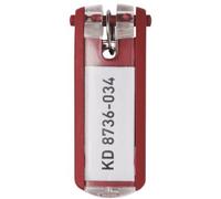 DURABLE Porte-clés Key Clip 195703 rouge 6 pièces