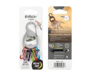 Porte-clés KeyRack+ S-Biner Nite Ize - Silver - KRB2-11-R6