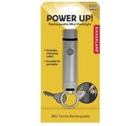 Porte-clés Kikkerland Mini Torche Rechargeable Argent Argent