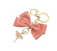 Porte-clés Kirsite danseuse de Ballet avec scintillants et nœud papillon, porte-clés robuste pour femmes et filles