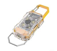 Porte-clés lampe de poche 200 lumens ultra compacte et portable LED résistante à l'eau en aluminium ABS pour randonnée, promenade, animaux de compagnie, plusieurs couleurs, orange, violet, orchidée