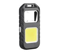 Porte-clés lampe de poche - 4 niveaux rechargeables, étanches, multifonctionnels, 2 en 1, décapsuleur, pour randonnée, camping, course à pied, cyclisme, pêche, trajet
