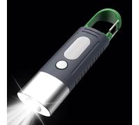 Porte-clés - Lampe de poche portable, lampe de poche avec 4 modes d'éclairage résistant intempéries, gadgets puissants pour randonnée, tente, jardin, camping, sac à main