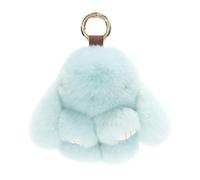Porte-clés lapin - Adorable charme en peluche pour femmes et filles, idéal pour sac à main ou sac à dos, porte-balais doux fait main avec pompon, mini porte-clés lapin pour sac d'école, parfait pour