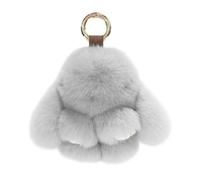 Porte-clés lapin - Adorable charme en peluche pour femmes et filles, idéal pour sac à main ou sac à dos, porte-balais doux fait main avec pompon, mini porte-clés lapin pour sac d'école, parfait pour