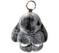Porte-clés lapin doux en forme de lapin avec boucle en métal, mignon animal en peluche Kawaii pour sacs à main, sacs à dos, téléphones portables, voitures