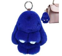 Porte-clés lapin en peluche - Accessoire porte-clés en peluche - Porte-clés lapin doux fait à la main - Porte-clés Lulu - Porte-clés lapin mignon - Lapin, bleu, Siehe Beschreibung