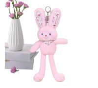 Porte-clés Lapin en Peluche,Douce Et Mignonne | Lapin en Peluche Stuffed,Pour Décoration De Sac À Dos, Sac À Main, Cabas, Saint-Valentin, Anniversaire, Fêtes, Déplacements, Voyages, Réunions, École