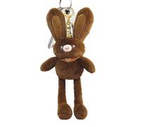 Porte-clés lapin - Jouet en peluche de 12 pouces | Breloque lapin en peluche - Pendentif pull-up tendance avec oreilles et membres réglables. Cet accessoire animal mignon est parfait pour ajouter une