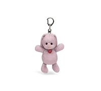 Porte cles lapin rose 15cm