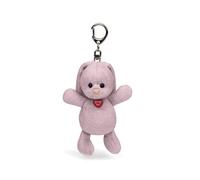 Porte cles lapin rose 15cm