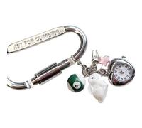 Porte-clés Lapins Élégants Combinant Une Montre De Poche Élégante Et Un Médiator Guitare Moderne Idéal Pour Les Couples Branchés Un Usage Quotidien Pour Les Amateurs Musique
