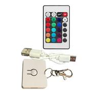 Porte-clés LED en acrylique robuste et léger, accessoire pour événements de nuit et fêtes, pendentif en acrylique haute transparence, Télécommande., taille unique
