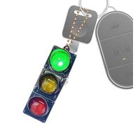 Porte-clés LED Traffic - Porte-clés conducteurs, porte-clés lumineux | Supports de porte-clés de voiture de feu de signalisation avec LED tricolore, support de voiture léger de conception électronique