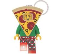IQ Porte-clés lumineux Lego Iconic Pizza Guy (KE176H) - Figurine 82 mm - 2 piles CR2025 incluses