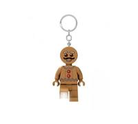Porte-clés - LEGO - KE182 - Minifigurine Bonhomme en pain d'épice - Lampe de poche LED - 9 cm