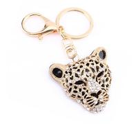 Porte-clés Léopard en, Pendentif à Breloque pour Sac à Main, Porte-clés en Cristal Léopard, Pendentif de Sac de Voiture, Décoration Fille pour Femme, Sac à Main, Charme