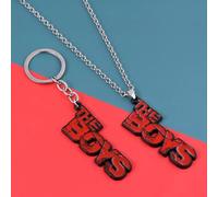 Porte-clés les garçons, le sept super-héros Homelander, Logo lettre, pendentif en métal, collier pour unisexe, bijoux, accessoires, cadeau K00493