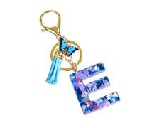 Porte-clés lettre papillon, porte-clés lettre - Pendentif porte-clés papillon lettre initiale en résine époxy,Accessoire élégant pour et adultes, ornements de sac à dos pour les voyages et l'école