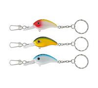 Porte-clés Leurres de Pêche - 3 Pièces Appâts Poissons Réalistes et Mignons Charmes pour Sac à Main,Porte-clés Mode Cadeaux pour Homme Fils Grand-père Oncle Voisin Père Petit ami