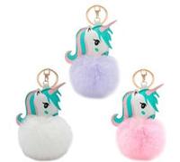 porte-clés licorne pompon 15cm - modèle aléatoire - sud trading cd4492 Multicolore G