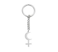 Porte-clés Lilith Sigil de Lilith Déesse Phase de Lune Porte-clés Sorcière Païenne Hécate Mythologie Amulette Triple Lune Déesse Bijoux Sorcières Cadeaux