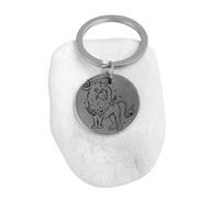Porte-clés Lion Astrologie Amoureux - Pendentif Signe du Zodiaque Gravé, Astrologie Signe de Naissance Porte-Clés Cadeau Zodiaque