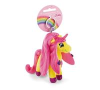 Porte-clés Lissy PONEY Licorne Dilara 10cm jaune - Pendentif animal avec anneau métallique pour accrocher aux clés, à la corde, au sac et plus encore