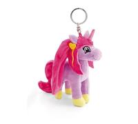 Porte-clés Lissy PONEY Licorne Mandy 10cm violet - Pendentif animal avec anneau métallique pour accrocher aux clés, à la corde, au sac et plus encore