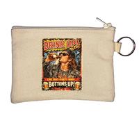 Porte-clés Live Fast Party Hard Spirit Porte-monnaie Beige