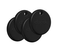 Porte-clés localisateur - CHIPOLO - Pop Tracker X4 - Lot de 4 - Compatible Apple et Android - Noir