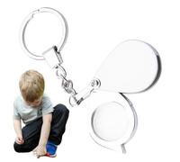 Porte-clés Loupe,Petite Loupe,Lentille de loupe Porte-clés - Loupe de Voyage Pliante, lentille de loupe Porte-clés Portable pour la Lecture, la Science et Les Bijoux